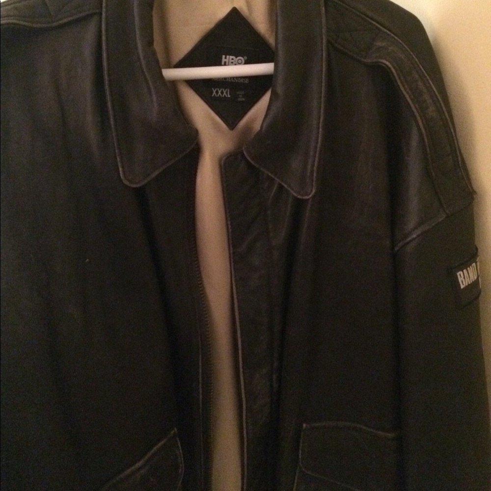 Band of Brothers leather bomber jacket